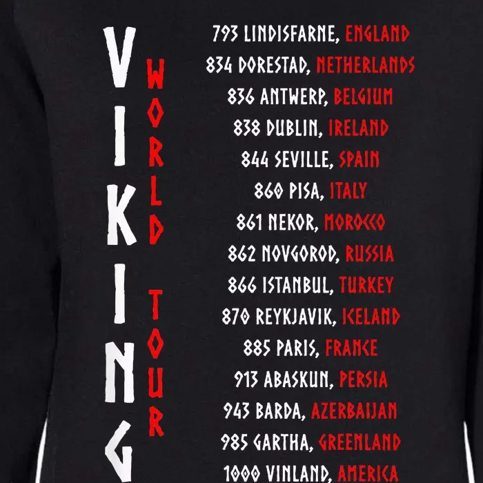 Viking Doublesided Printing Womens California Wash Sweatshirt