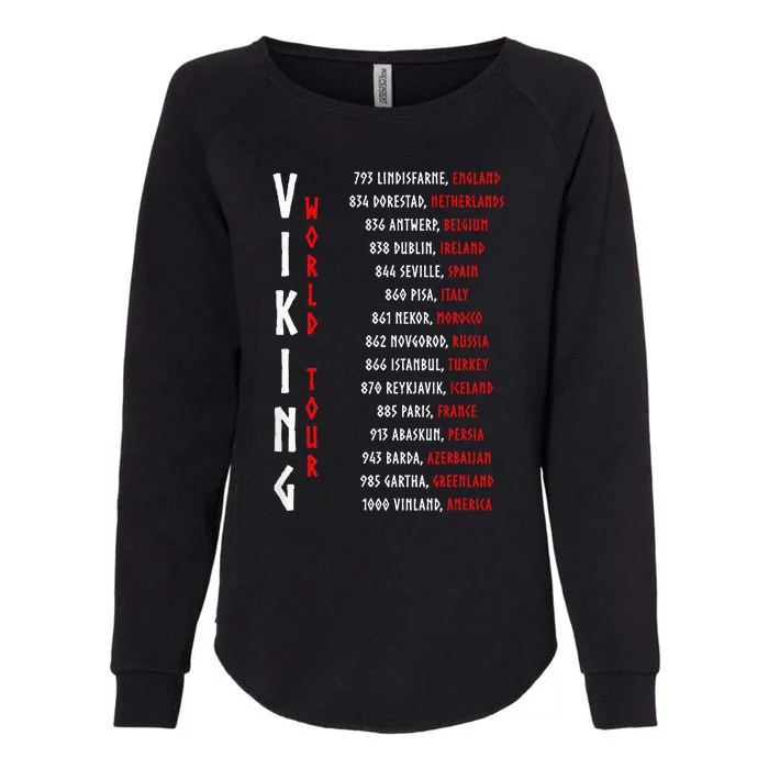 Viking Doublesided Printing Womens California Wash Sweatshirt