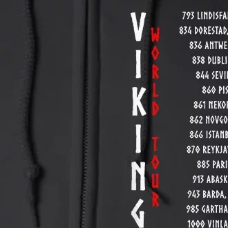 Viking Doublesided Printing Full Zip Hoodie