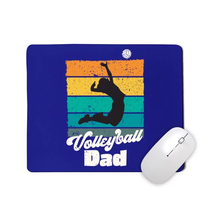 Volleyball Dad Retro Vintage Volleyball Cool Gift Mousepad