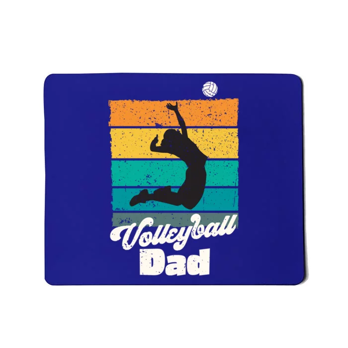 Volleyball Dad Retro Vintage Volleyball Cool Gift Mousepad