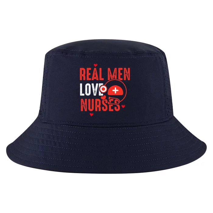 Valentines Day Real Love Nurses Cool Comfort Performance Bucket Hat