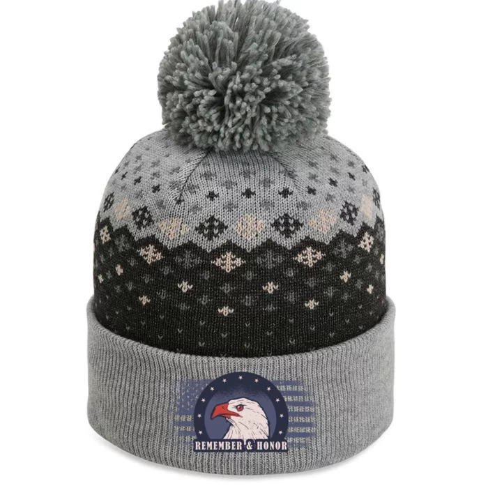 Veterans Day Remember And Honor Gift The Baniff Cuffed Pom Beanie