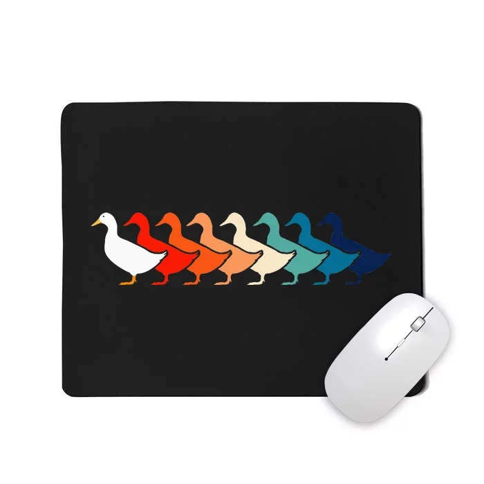 Vintage Ducky Retro Duck Pun 70s 80s Mousepad