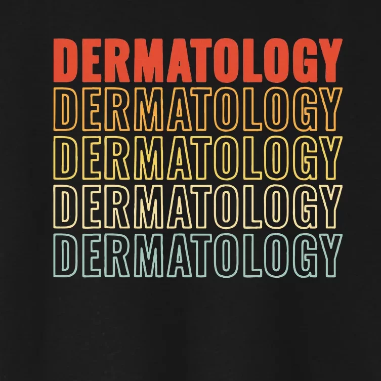 Vintage Dermatology Retro Women Derm Skincare Cute For Women's Crop Top Tee