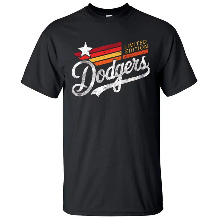 Vintage Dodgers Retro Tall T-Shirt