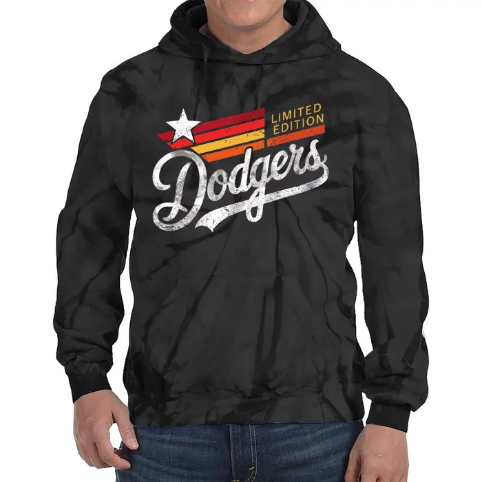 Vintage Dodgers Retro Tie Dye Hoodie