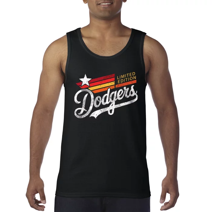 Vintage Dodgers Retro Tank Top