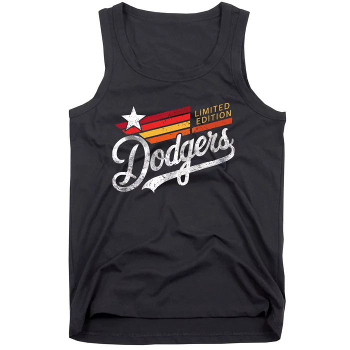 Vintage Dodgers Retro Tank Top