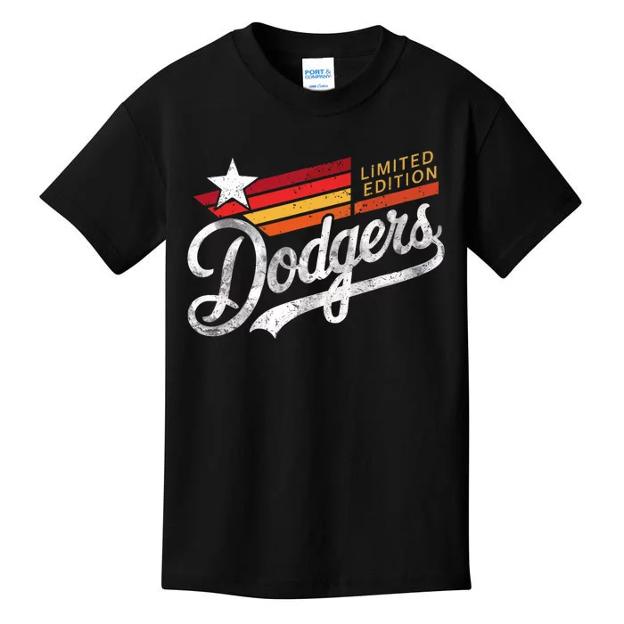 Vintage Dodgers Retro Kids T-Shirt