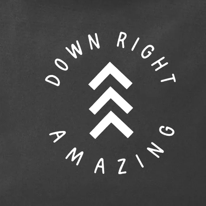 V3 Down Right Amazing Down Syndrome Day Awareness Gift Zip Tote Bag