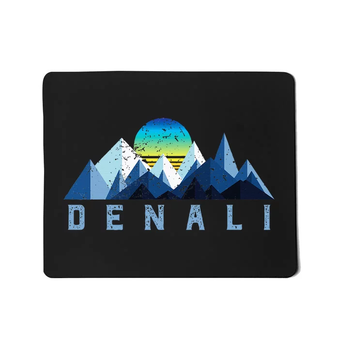 Vintage Denali Retro National Park Geometric Mousepad