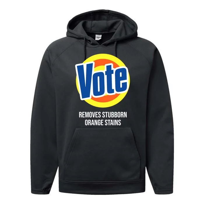 Vote Detergent Removes Stubborn Orange Stains Performance Fleece Hoodie