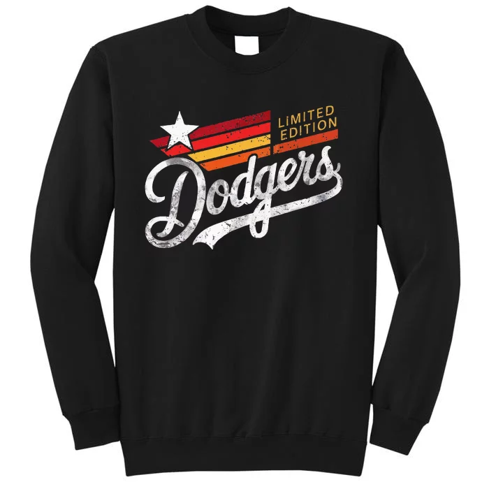 Vintage Dodgers Retro Tall Sweatshirt