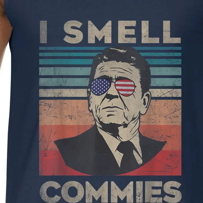 Vintage Distressed, Retro Reagan President I Smell Commies Comfort Colors® Tank Top