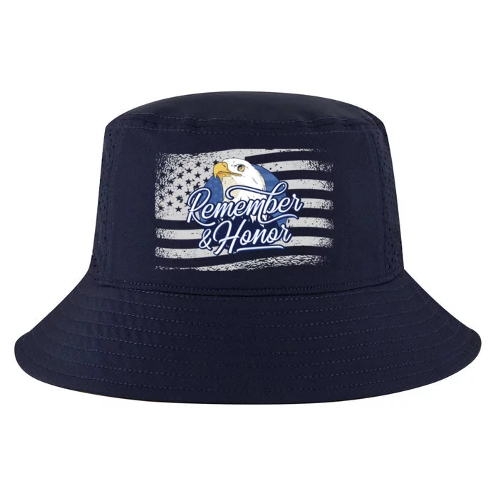 Veterans Day Remember And Honor Veterans Us Flag And Eagle Gift Cool Comfort Performance Bucket Hat