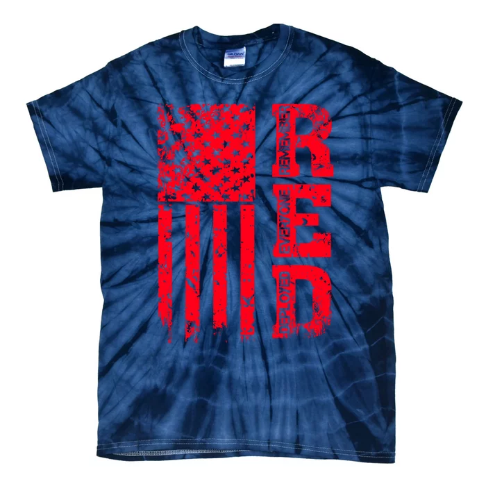 Veteran Day Remember Everyone Veteran Deployed Red Friday Tie-Dye T-Shirt