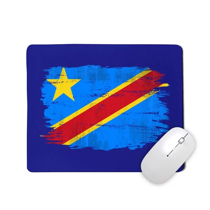 Vintage Democratic Republic Of The Congo Flag Gift Mousepad