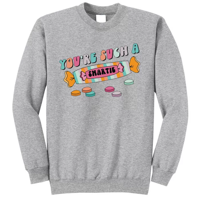 Valentine's Day Sweetheart Heart Candy Smartie Inspired Tall Sweatshirt