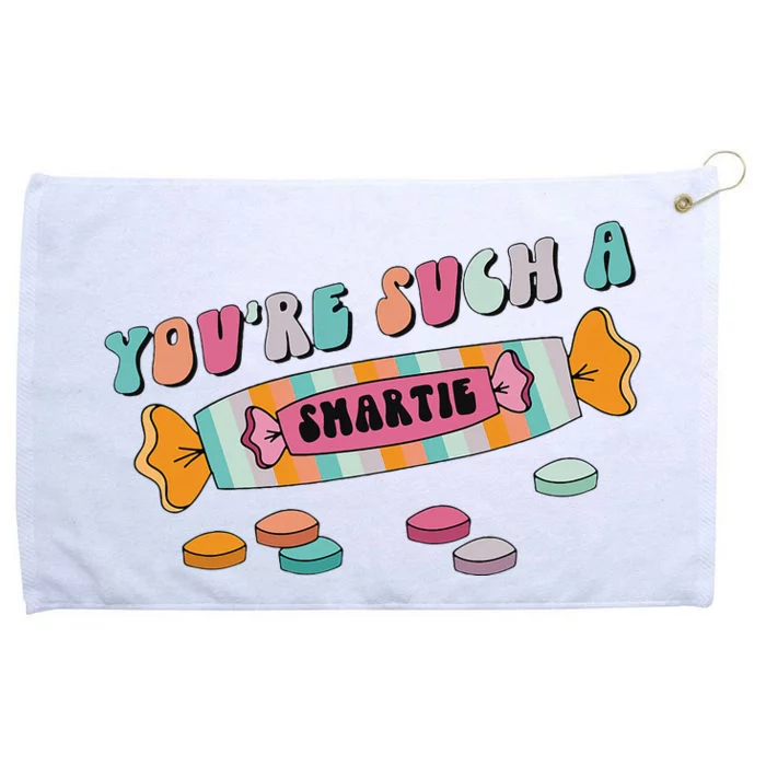 Valentine's Day Sweetheart Heart Candy Smartie Inspired Grommeted Golf Towel