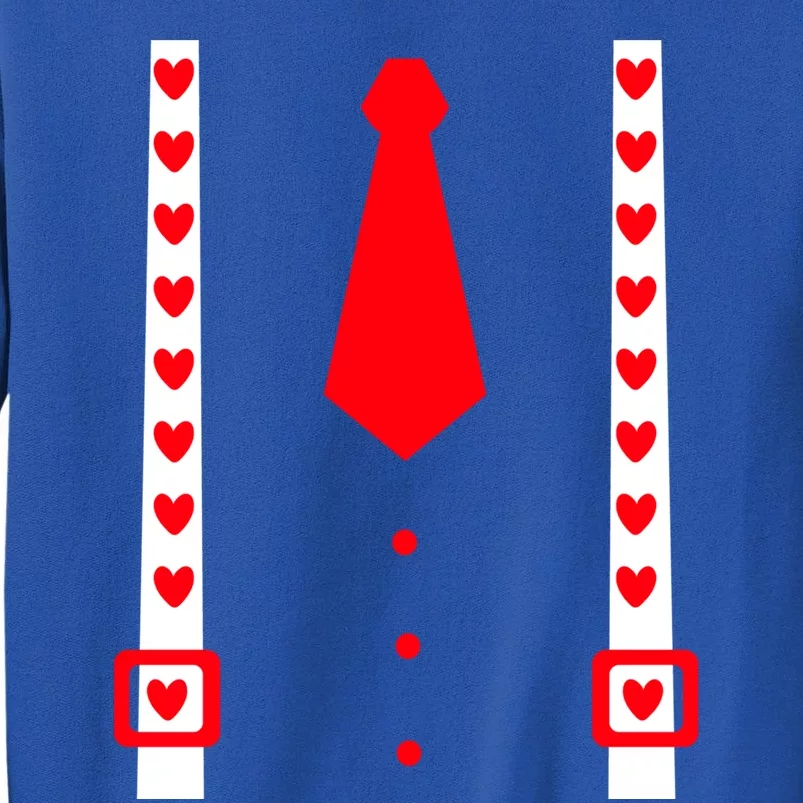 Valentines Day Suspenders Gift Sweatshirt