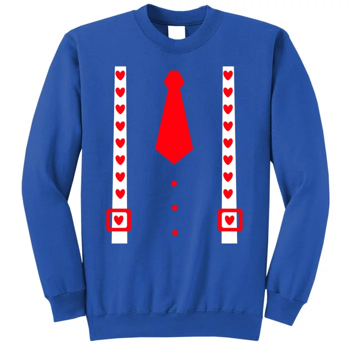 Valentines Day Suspenders Gift Sweatshirt