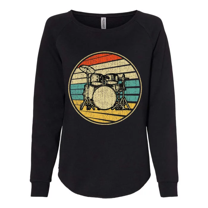 Vintage Drum Set 70s 80s Womens California Wash Sweatshirt