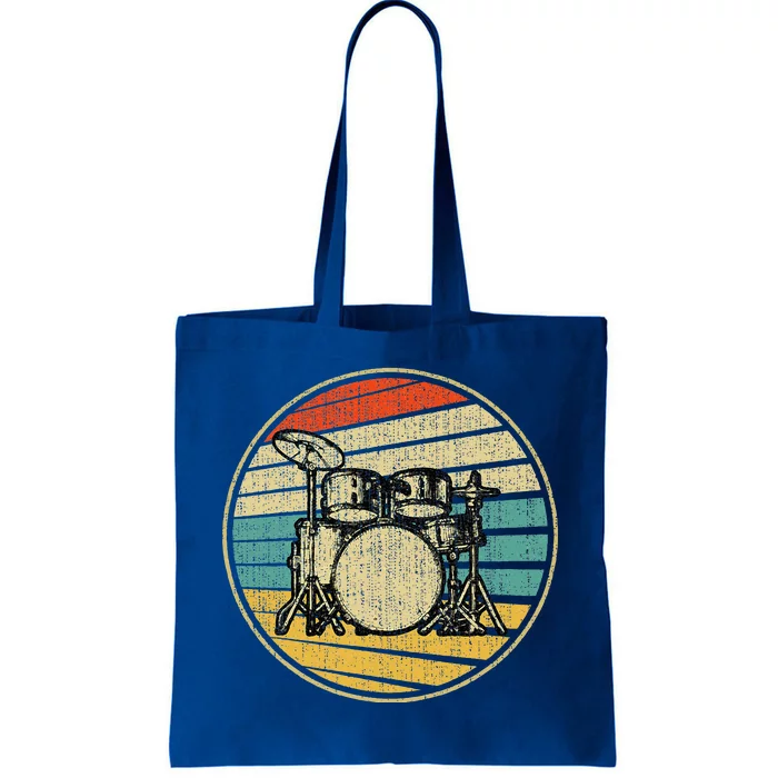 Vintage Drum Set 70s 80s Tote Bag