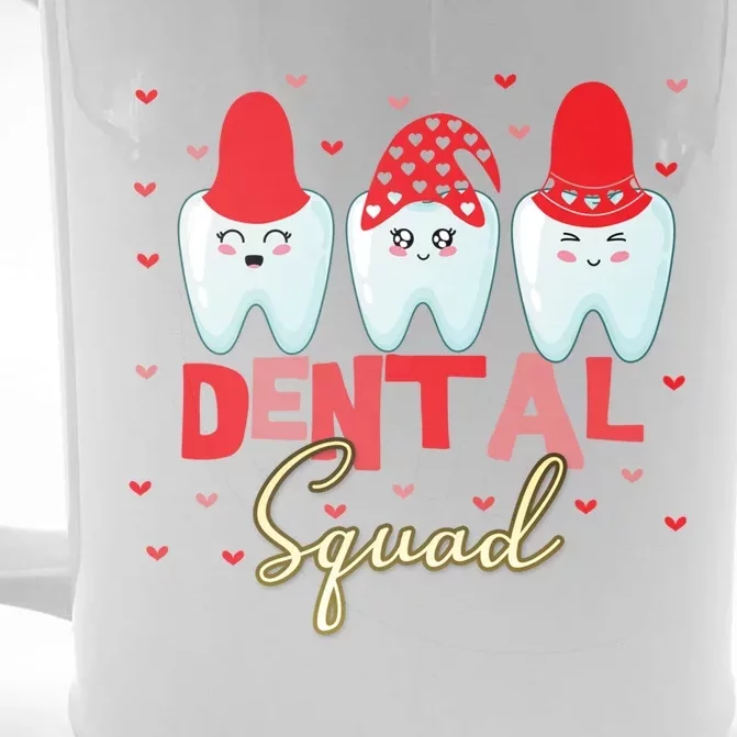 Valentine's Dental Squad Dentist Gift Front & Back Beer Stein