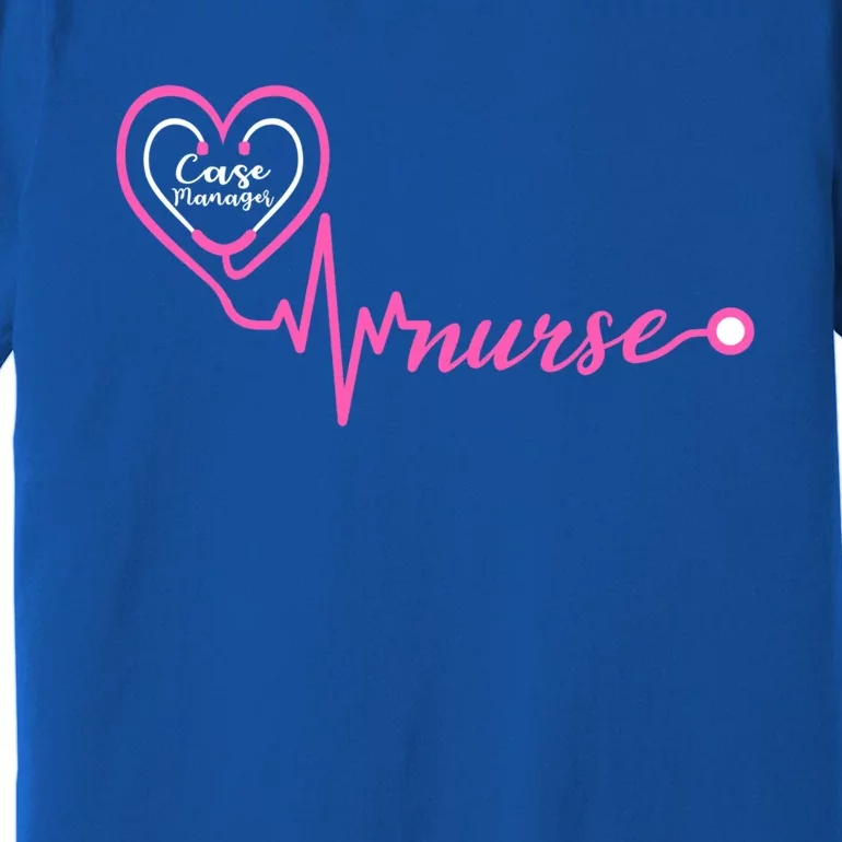 Valentines Day Stethoscope Heartbeat Rn Case Ager Nurse Gift Premium T-Shirt