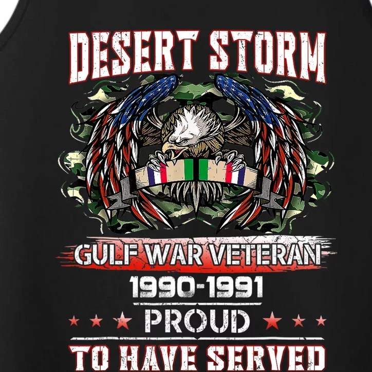 Veteran Desert Storm Veteran Proud for Father's Day Performance Tank