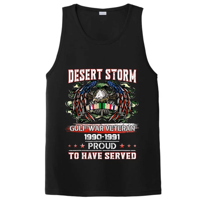 Veteran Desert Storm Veteran Proud for Father's Day Performance Tank