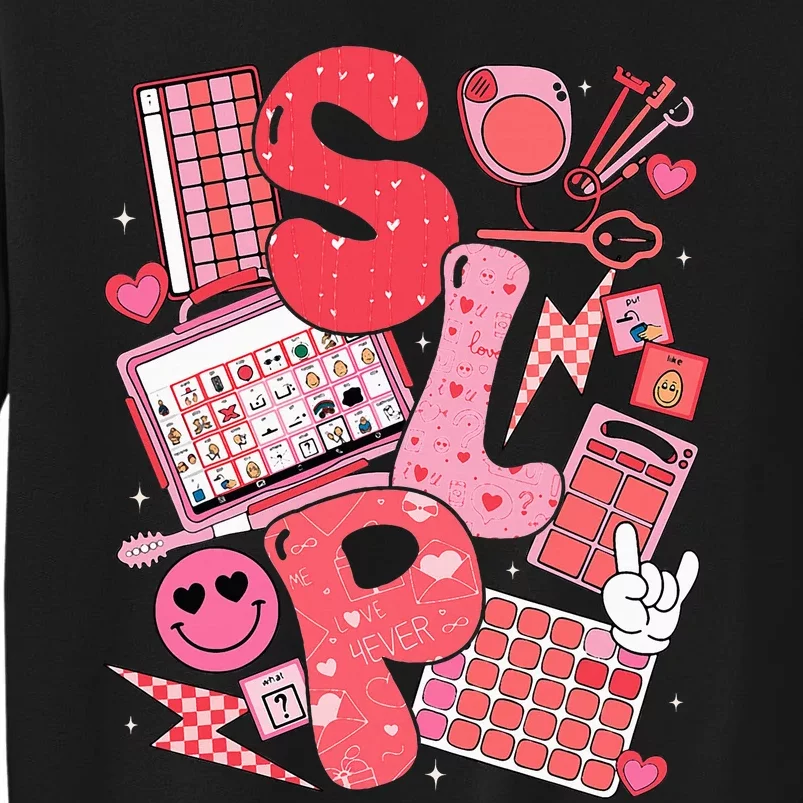 Valentines Day Speech Therapy Therapist Slpa Slp Tall Sweatshirt