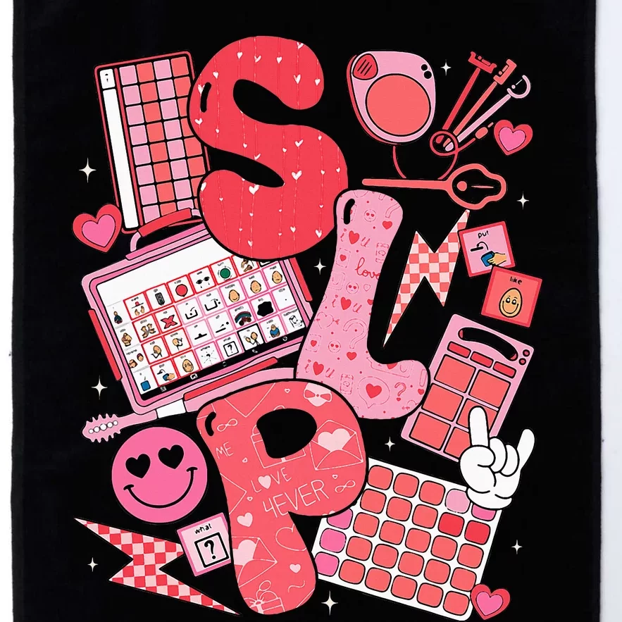 Valentines Day Speech Therapy Therapist Slpa Slp Platinum Collection Golf Towel