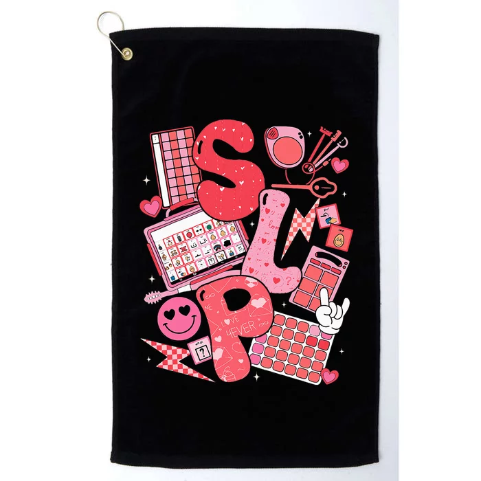 Valentines Day Speech Therapy Therapist Slpa Slp Platinum Collection Golf Towel