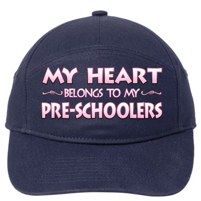 Valentine's Day School Gift For Preschool Pregiftk Teachers Gift 7-Panel Snapback Hat