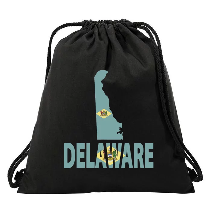 Vintage Delaware State I Love Delaware Home State Drawstring Bag