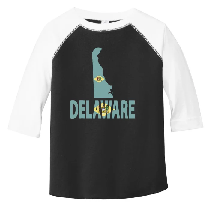 Vintage Delaware State I Love Delaware Home State Toddler Fine Jersey T-Shirt