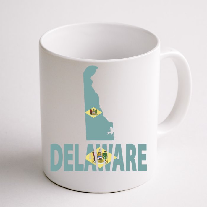 Vintage Delaware State I Love Delaware Home State Front & Back Coffee Mug