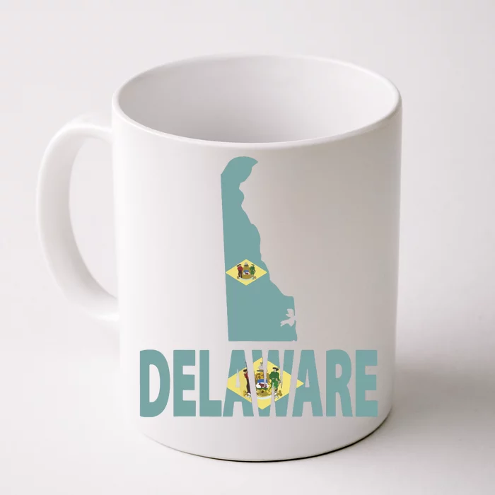 Vintage Delaware State I Love Delaware Home State Front & Back Coffee Mug