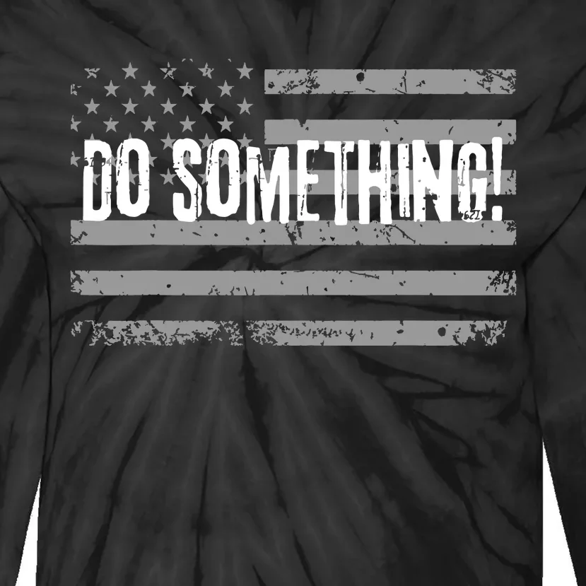 Vote Do Something Vote Kamala Harris Tim Walz 2024 Tie-Dye Long Sleeve Shirt