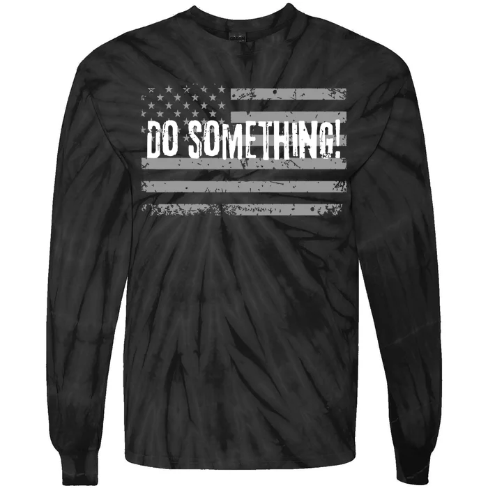 Vote Do Something Vote Kamala Harris Tim Walz 2024 Tie-Dye Long Sleeve Shirt