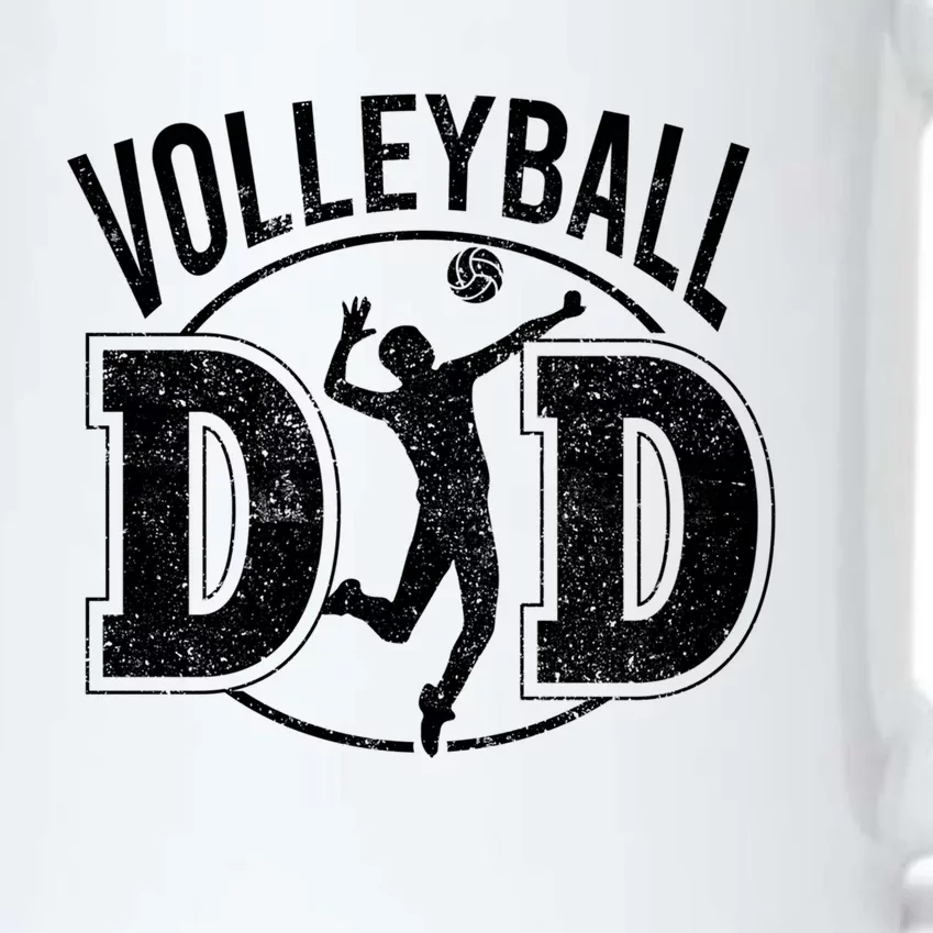 Volleyball Dad Spiking Ball Father Cool Gift Black Color Changing Mug