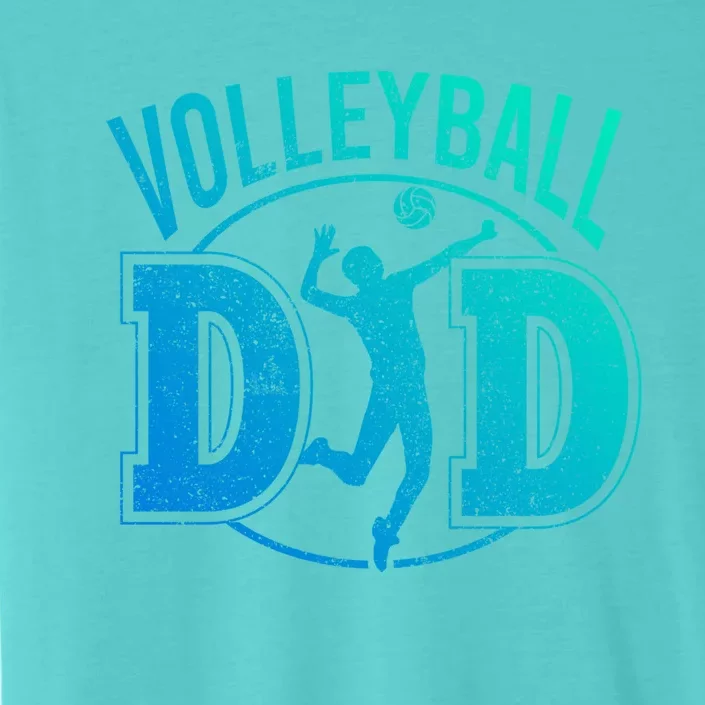 Volleyball Dad Spiking Ball Father Great Gift ChromaSoft Performance T-Shirt