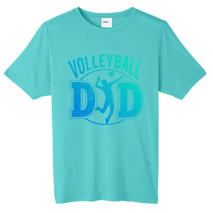 Volleyball Dad Spiking Ball Father Great Gift ChromaSoft Performance T-Shirt