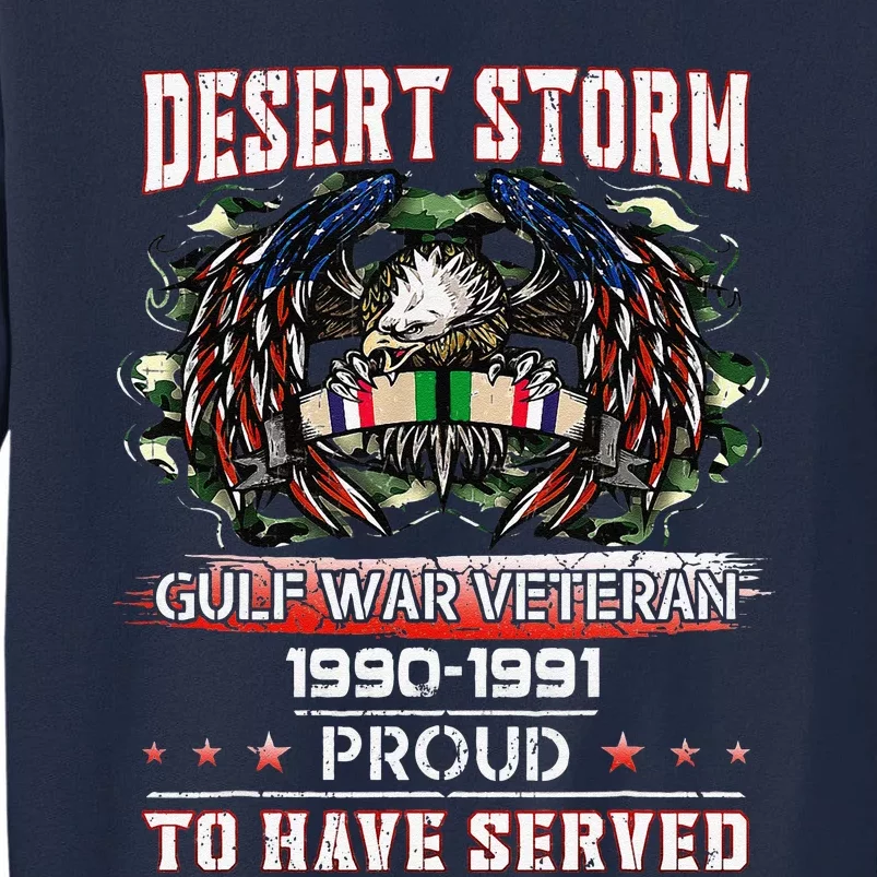 Veteran Desert Storm T Veteran Proud For Fathers Day Tall Sweatshirt