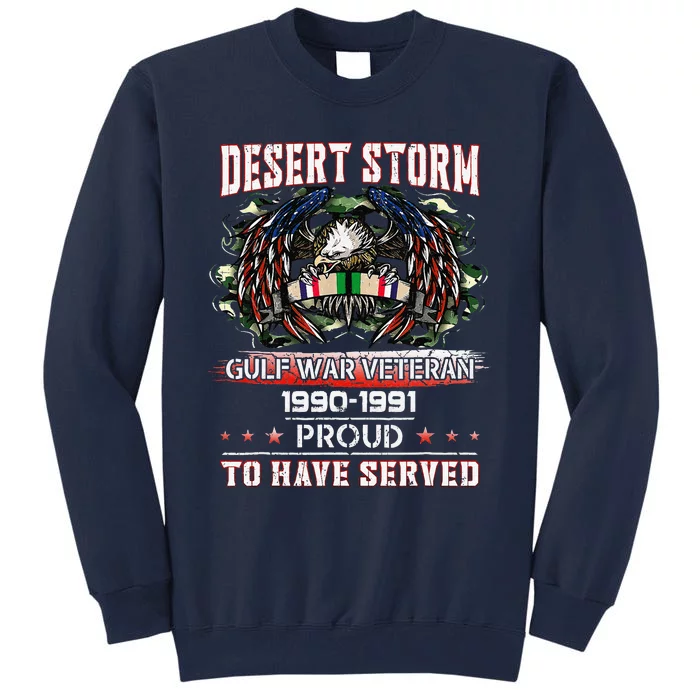 Veteran Desert Storm T Veteran Proud For Fathers Day Tall Sweatshirt