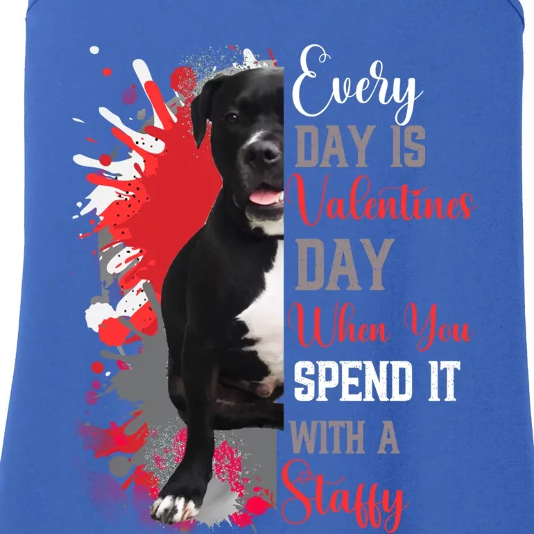 Valentines Day Staffordshire Bull Terrier Mom Mother Lover Cool Gift Ladies Essential Tank