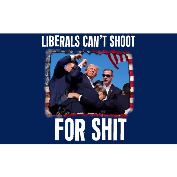 Vintage Donald Trump Liberals Cant Shoot For Shit Bumper Sticker