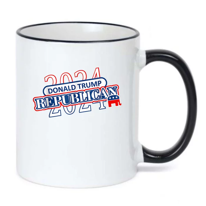 Vote Donald Trump For President Republican Presidency 2024 Black Color Changing Mug